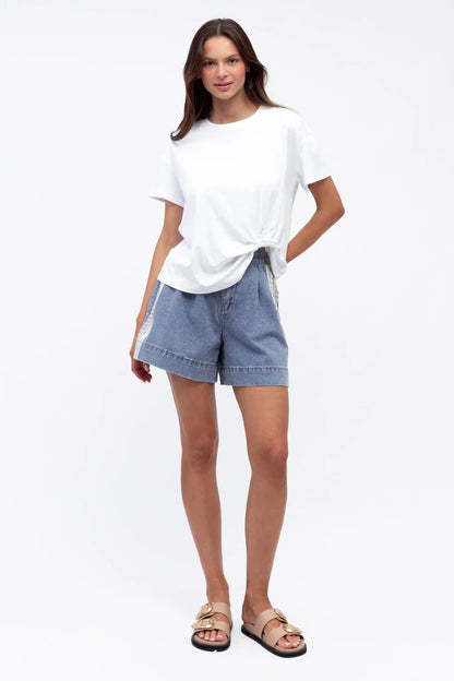 Sporty Chic Side Stripe Short - Multi