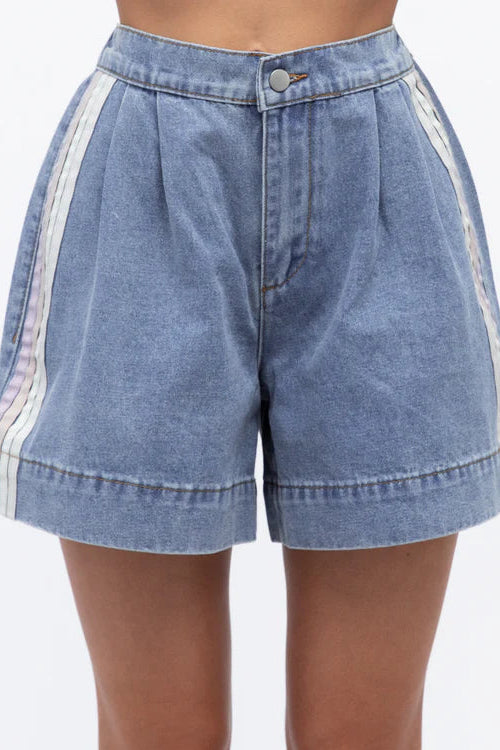 Sporty Chic Side Stripe Short - Multi