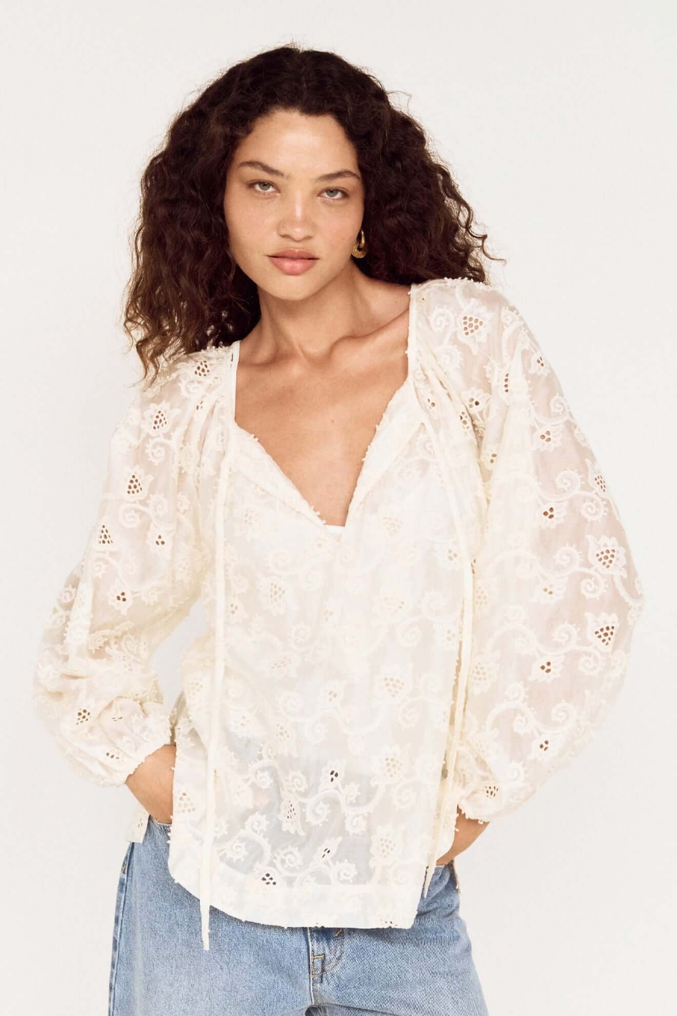 MINKPINK - Inze Blouse - Cream