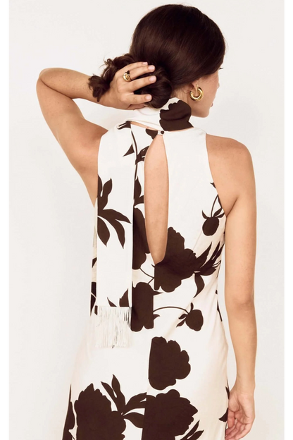 MINKPINK - Elodie Maxi Dress - Choc/Floral