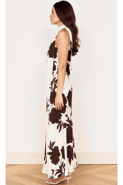 MINKPINK - Elodie Maxi Dress - Choc/Floral