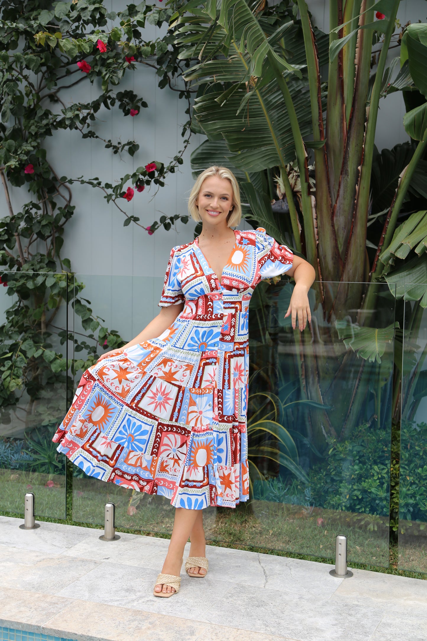 Sola Flora Midi Dress