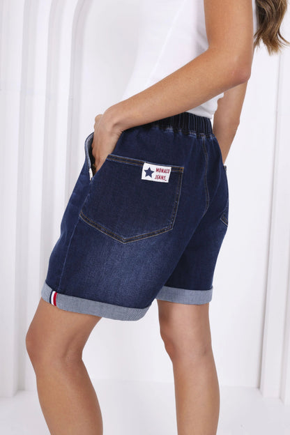 MONACO DENIM - Hugo Short - Mid Blue