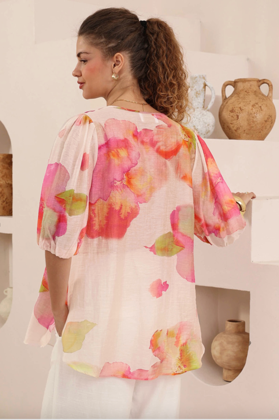 Florence Blouse - Petal Print