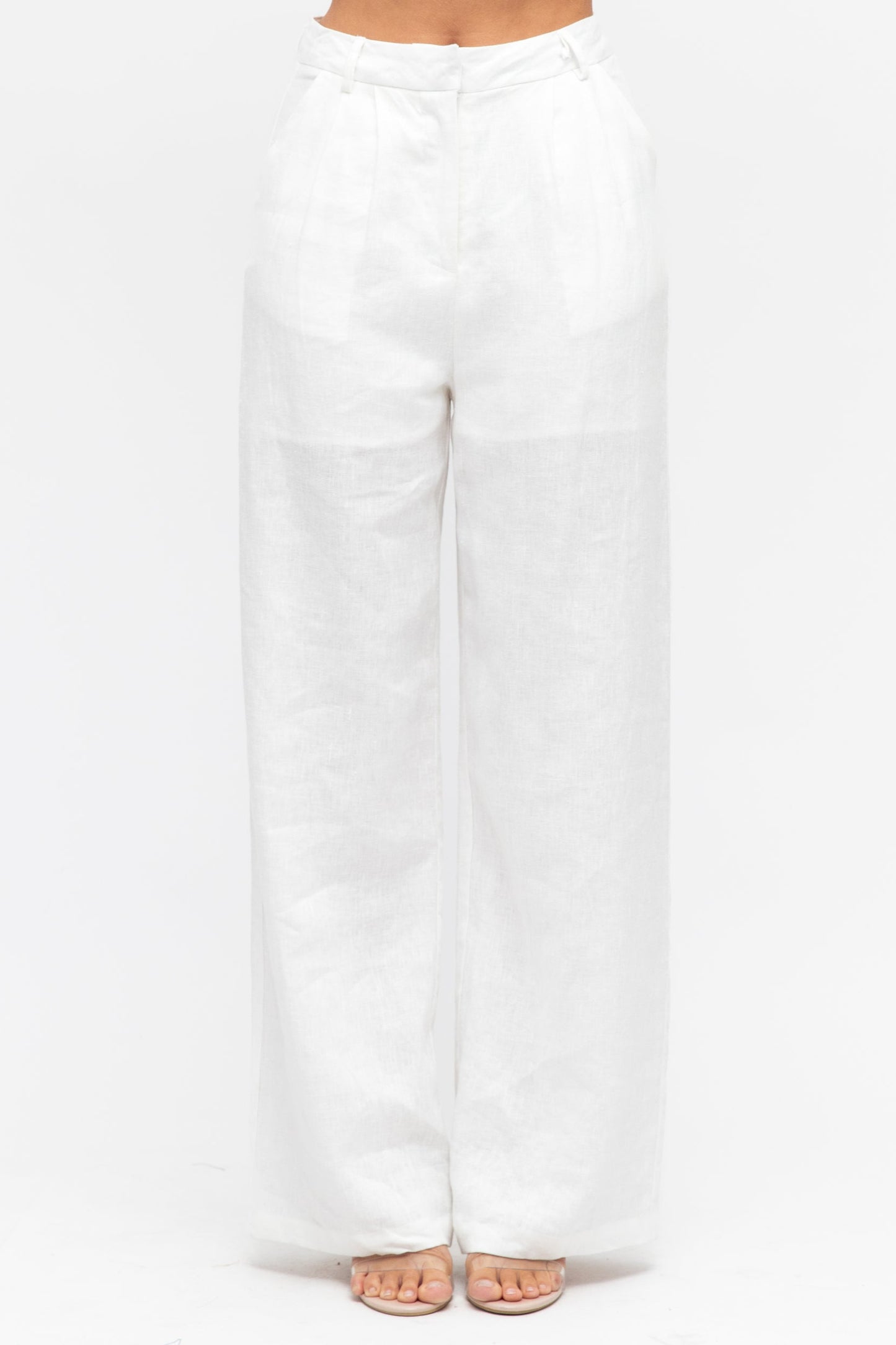 Sierra Linen Pants - Blanc