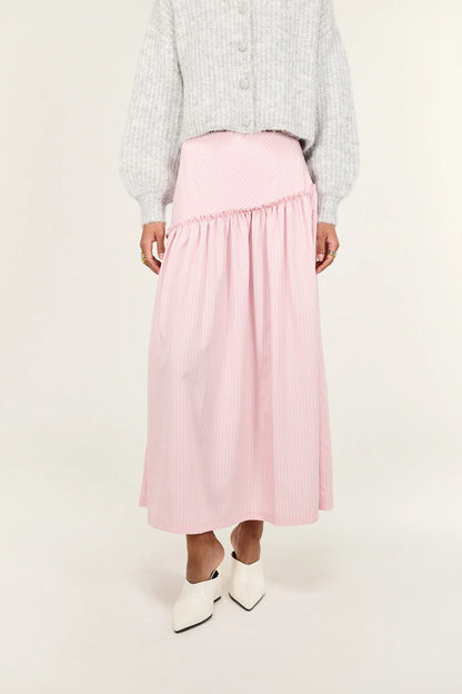 STAPLE THE LABEL - Lina Maxi Skirt - Pink Stripe