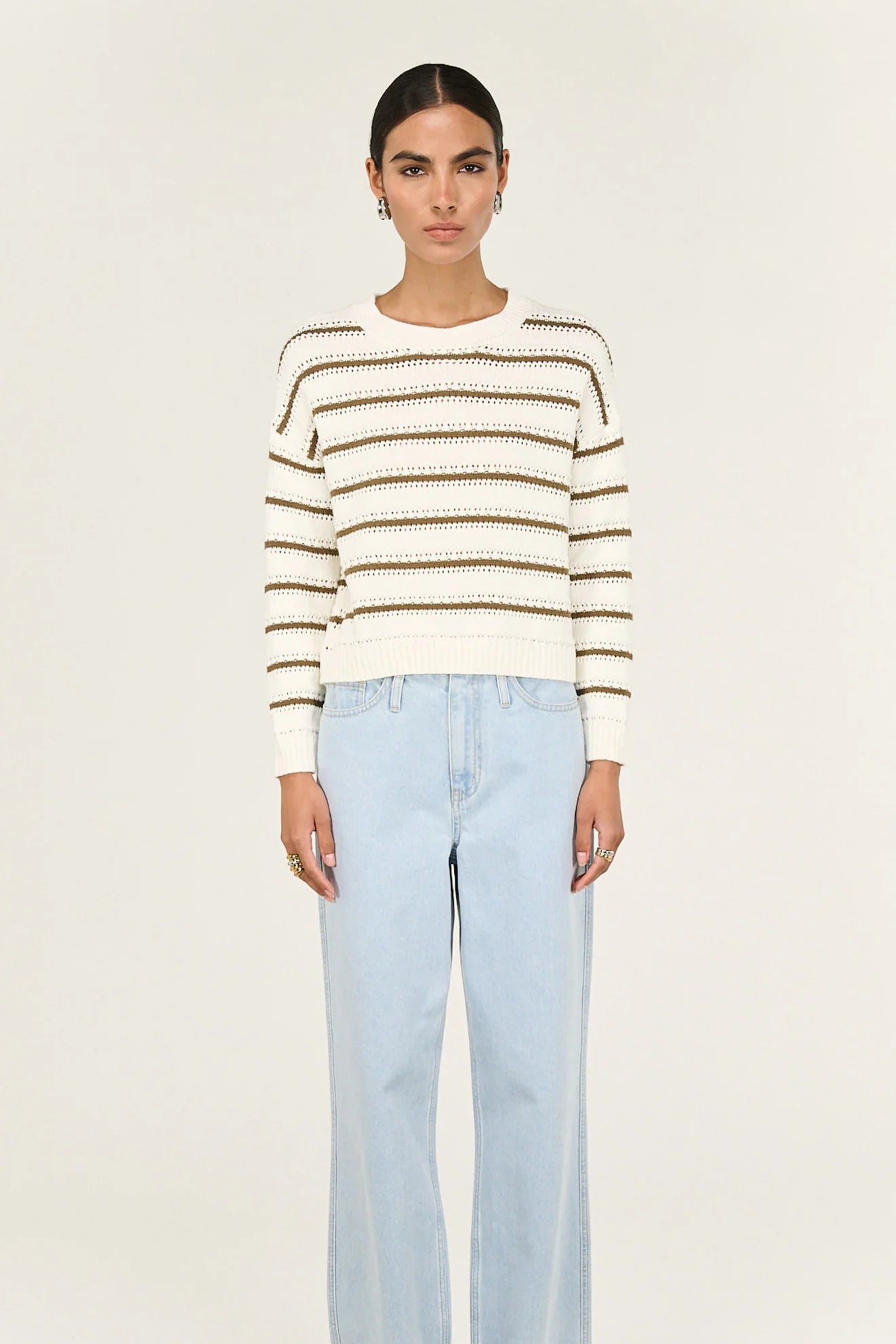 STAPLE THE LABEL - Vera Stripe Jumper - Off White