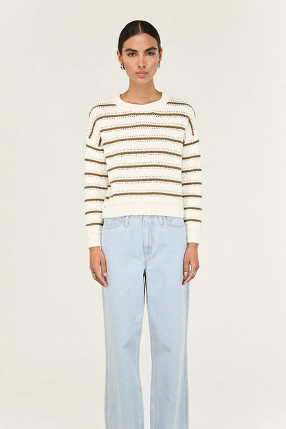 STAPLE THE LABEL - Vera Stripe Jumper - Off White
