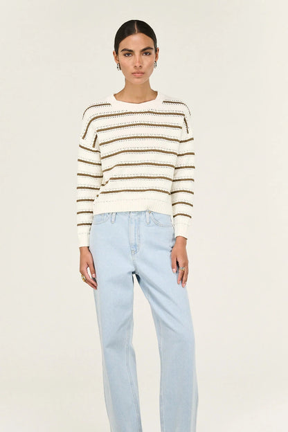 STAPLE THE LABEL - Vera Stripe Jumper - Off White