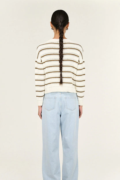 STAPLE THE LABEL - Vera Stripe Jumper - Off White