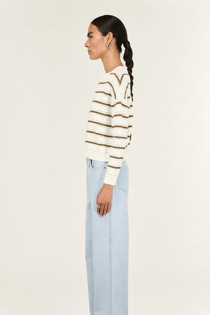 STAPLE THE LABEL - Vera Stripe Jumper - Off White