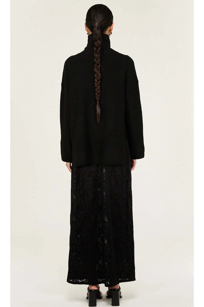 STAPLE THE LABEL - Sabine Roll Neck Jumper - Black