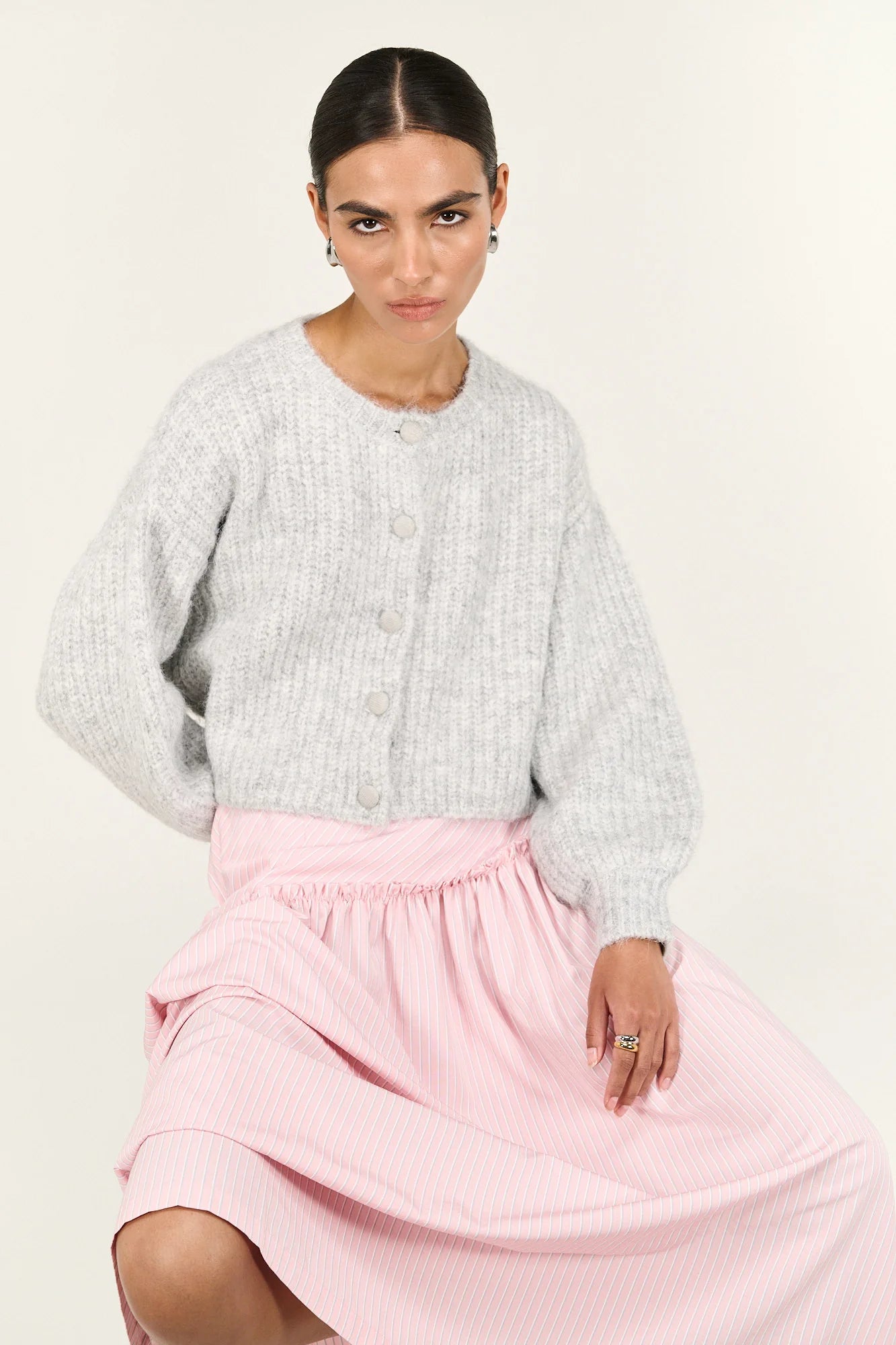 STAPLE THE LABEL - Lina Maxi Skirt - Pink Stripe