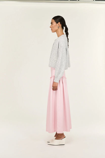 STAPLE THE LABEL - Lina Maxi Skirt - Pink Stripe