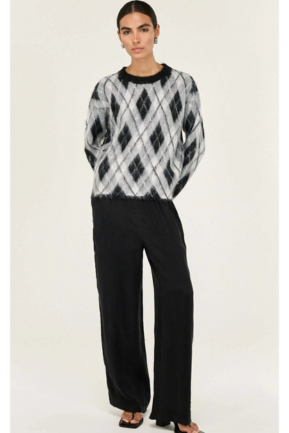 STAPLE THE LABEL - Camille Brushed Jumper - Argyle
