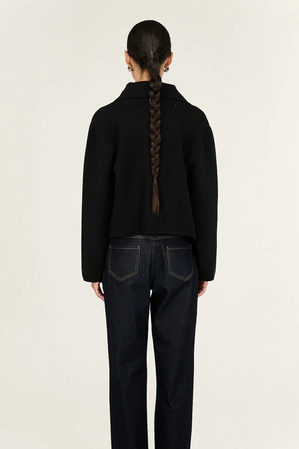 STAPLE THE LABEL - Aura Knit Barn Jacket - Black