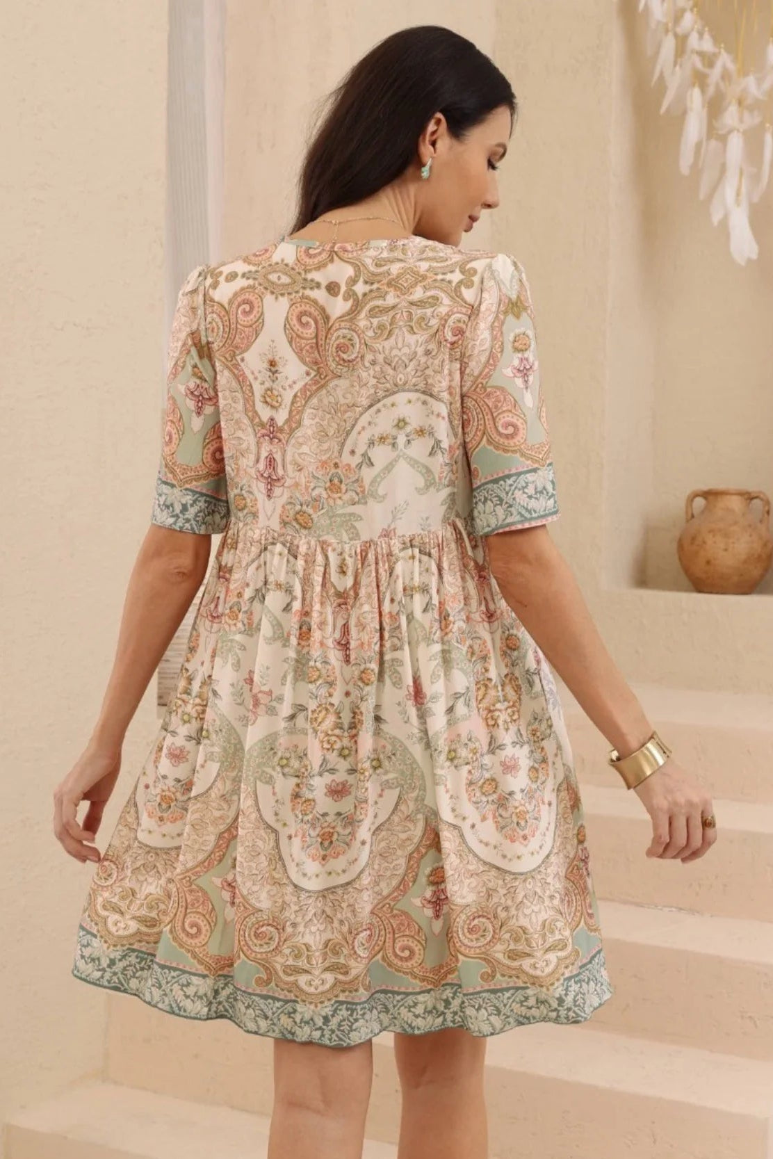 Bellini Sun Dress - Vintage Paisley