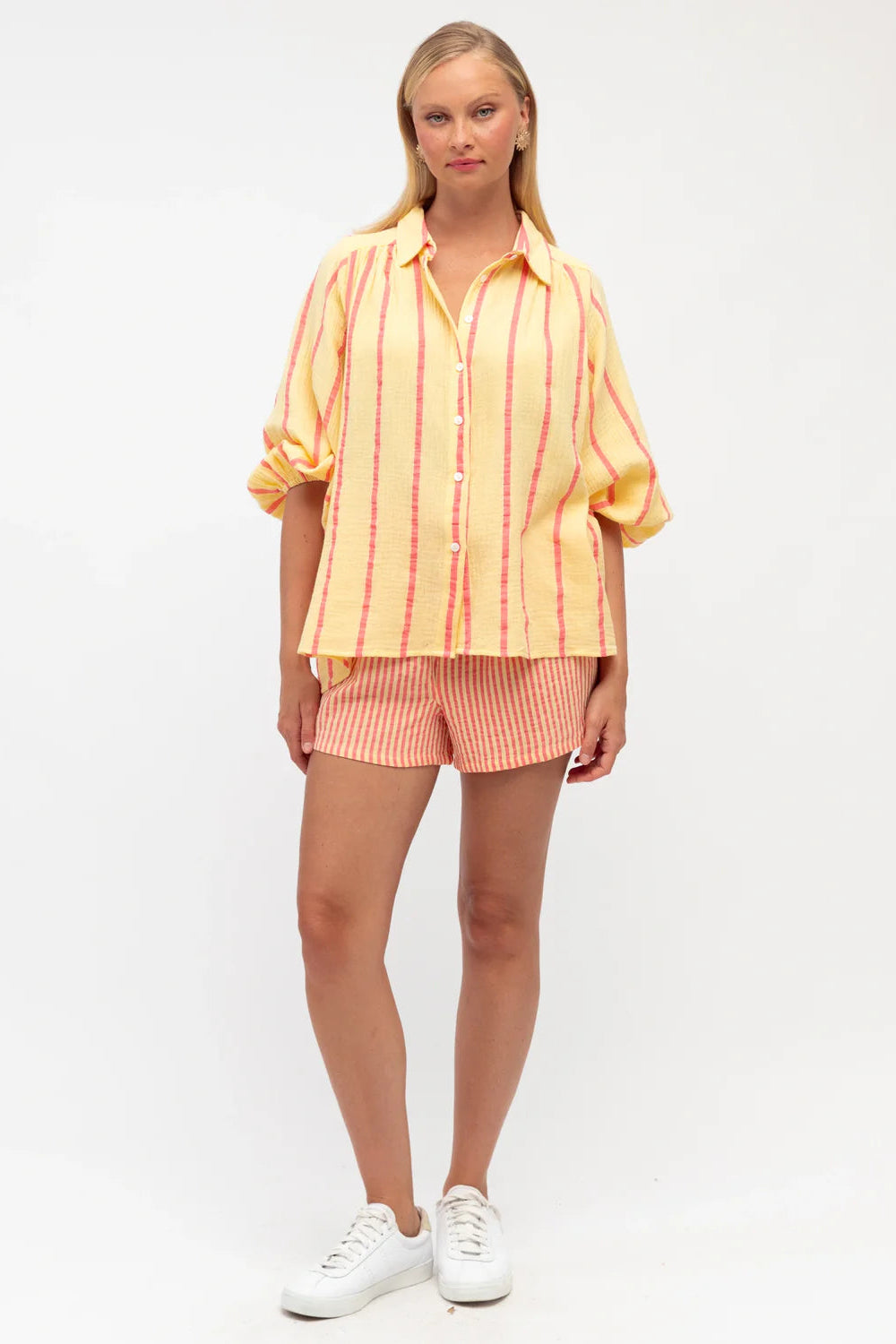 Gianni Shirt - Yellow/Orange Stripe