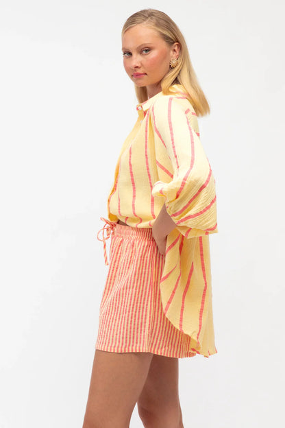 Gianni Shirt - Yellow/Orange Stripe