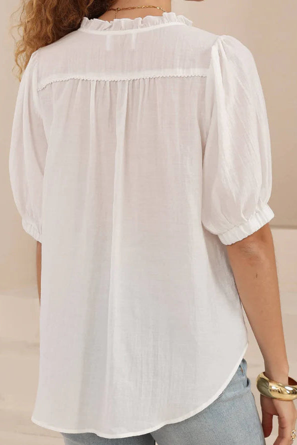 Luca Summer Blouse - White