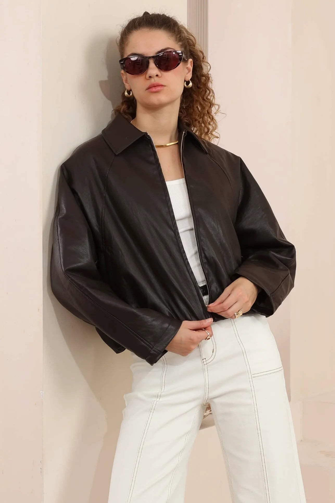 Goldie Bubble Jacket - Choc