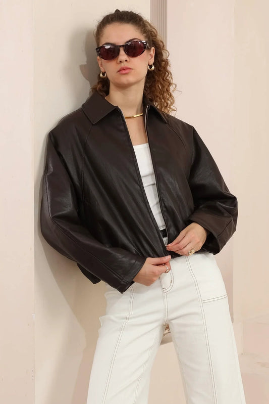 Goldie Bubble Jacket - Choc