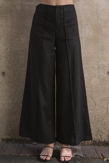 Verano Front Seam Linen Pant