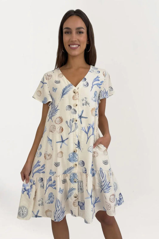 Seychelles Sun Dress - Seashell