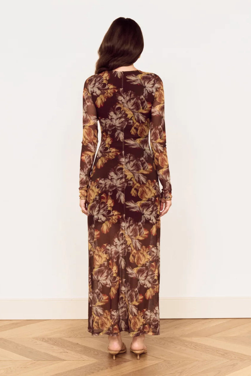MINKPINK - Tahlia Mesh Midi Dress - Vintage Floral