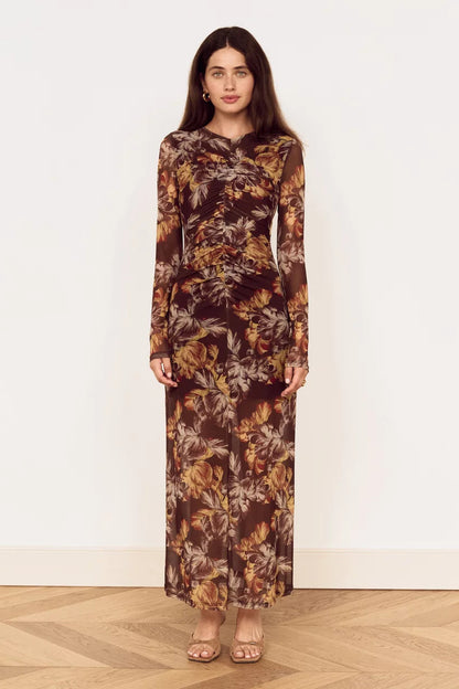 MINKPINK - Tahlia Mesh Midi Dress - Vintage Floral