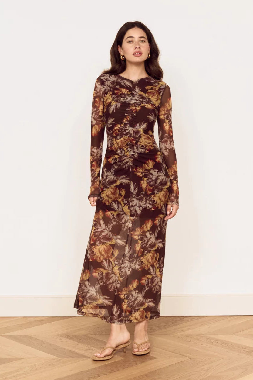MINKPINK - Tahlia Mesh Midi Dress - Vintage Floral