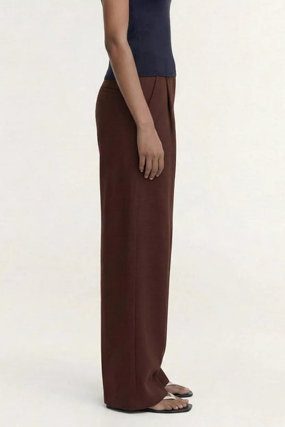 STAPLE THE LABEL - Rhodes Tailored Pant - Choc