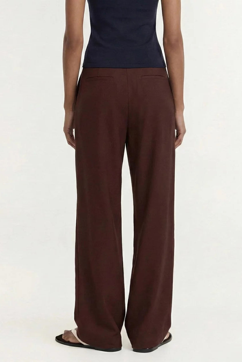 STAPLE THE LABEL - Rhodes Tailored Pant - Choc