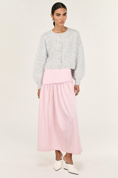 STAPLE THE LABEL - Lina Maxi Skirt - Pink Stripe