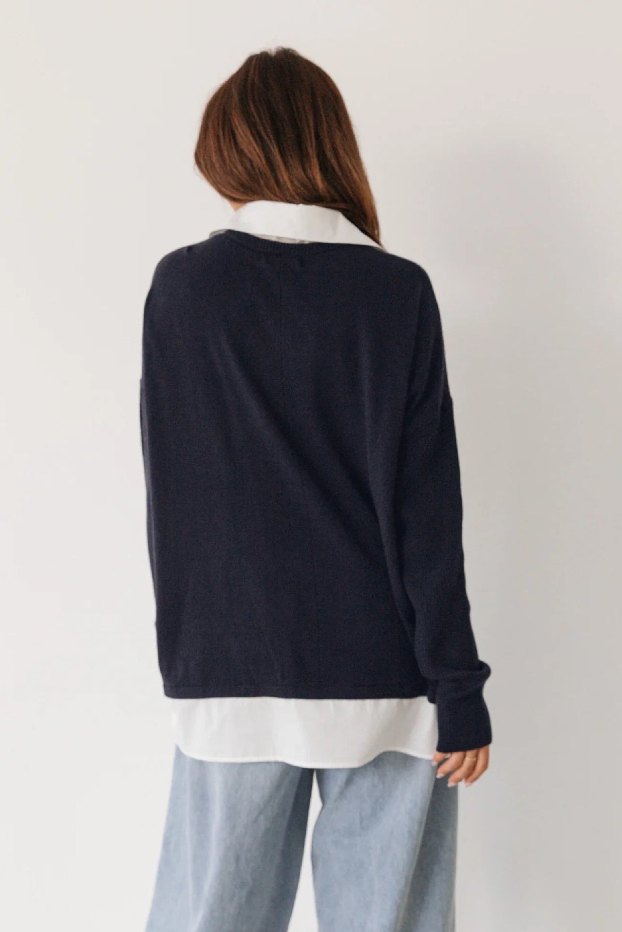 Colette Layered Knit - Navy