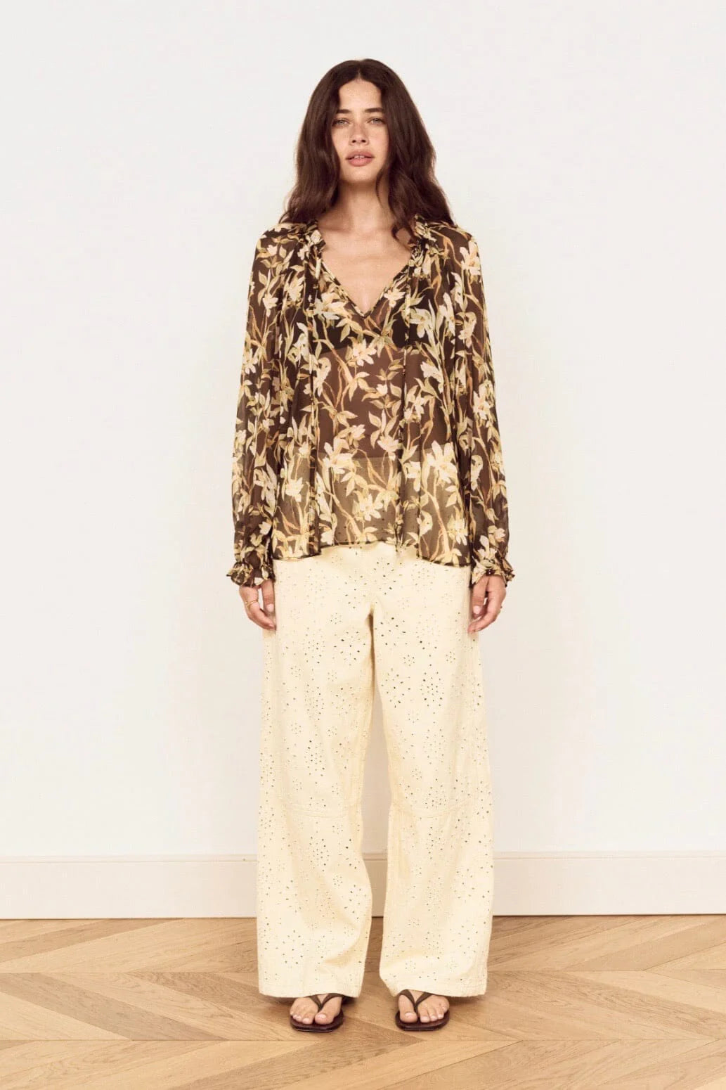 MINKPINK - Vega Chiffon Blouse - Floral