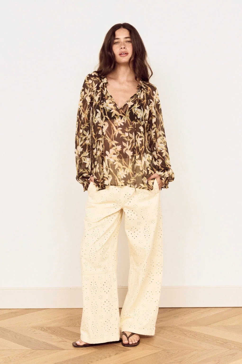 MINKPINK - Vega Chiffon Blouse - Floral