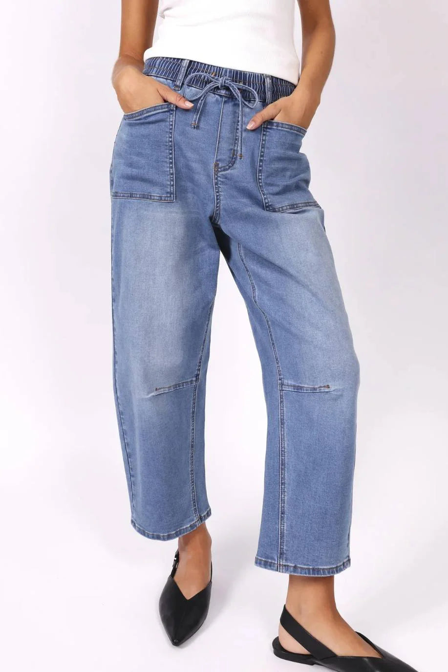 Monaco Denim - Leo Barrel Jeans - Blue