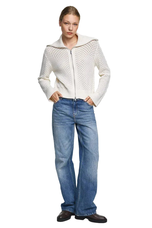 MSCH - Bine Lui Relaxed Long Jeans - Mid Blue Wash