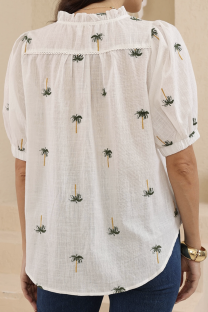 Summer Boho Blouse - Palm
