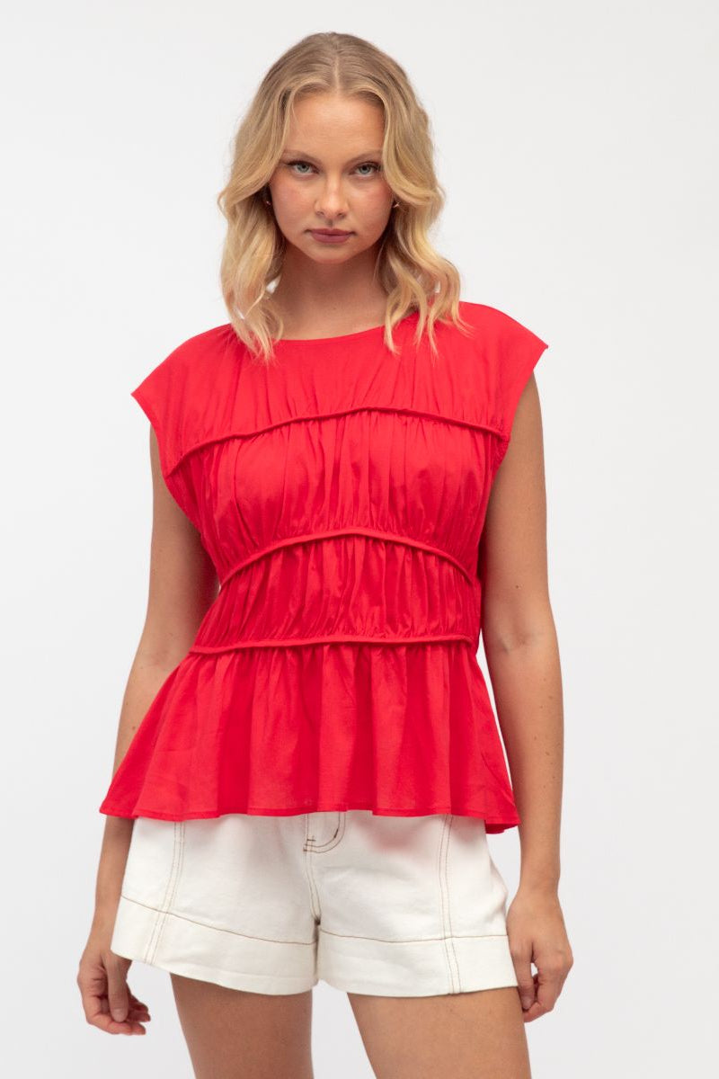 Saskia Top - Rouge