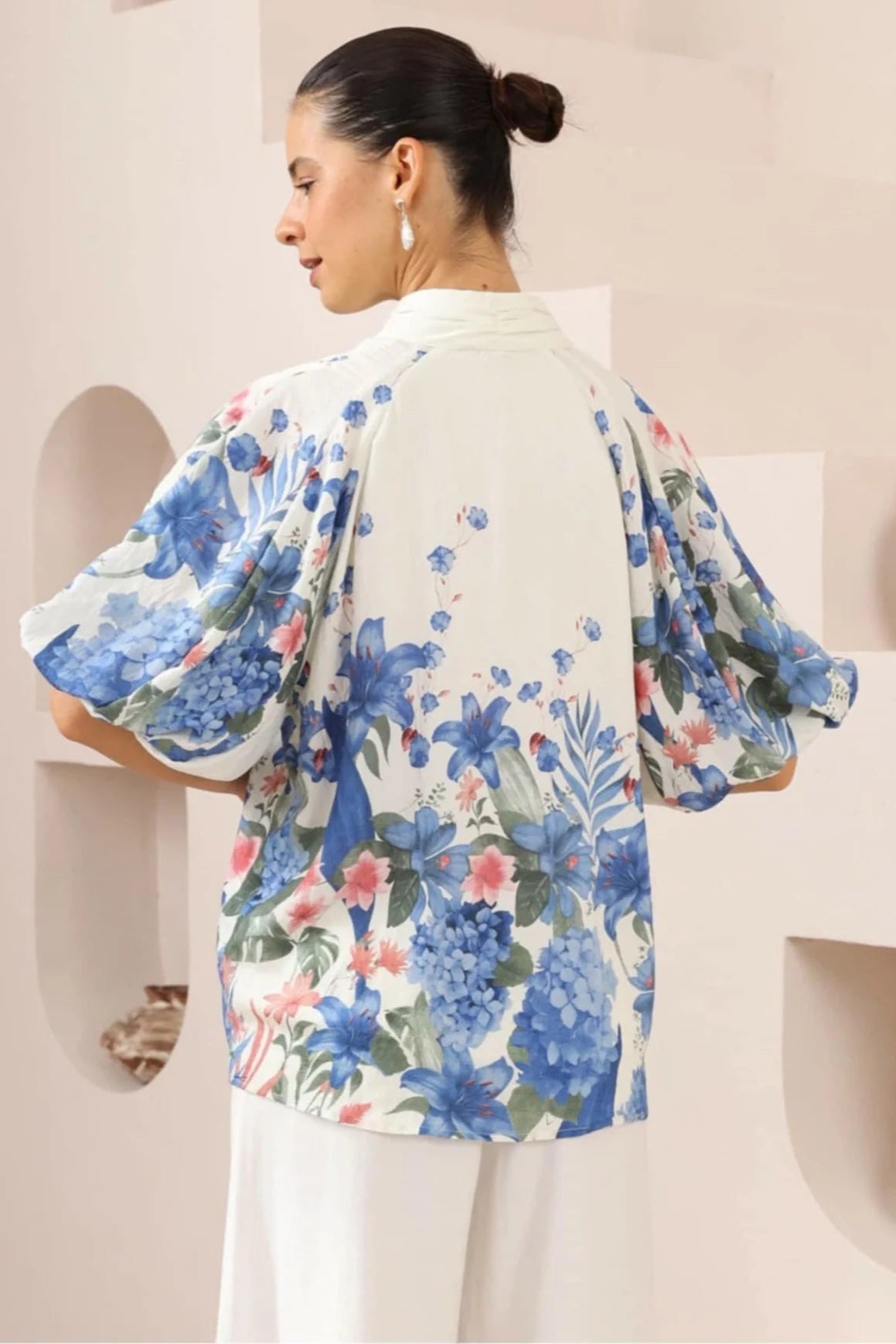 Laramie Blouse - Hydrangea