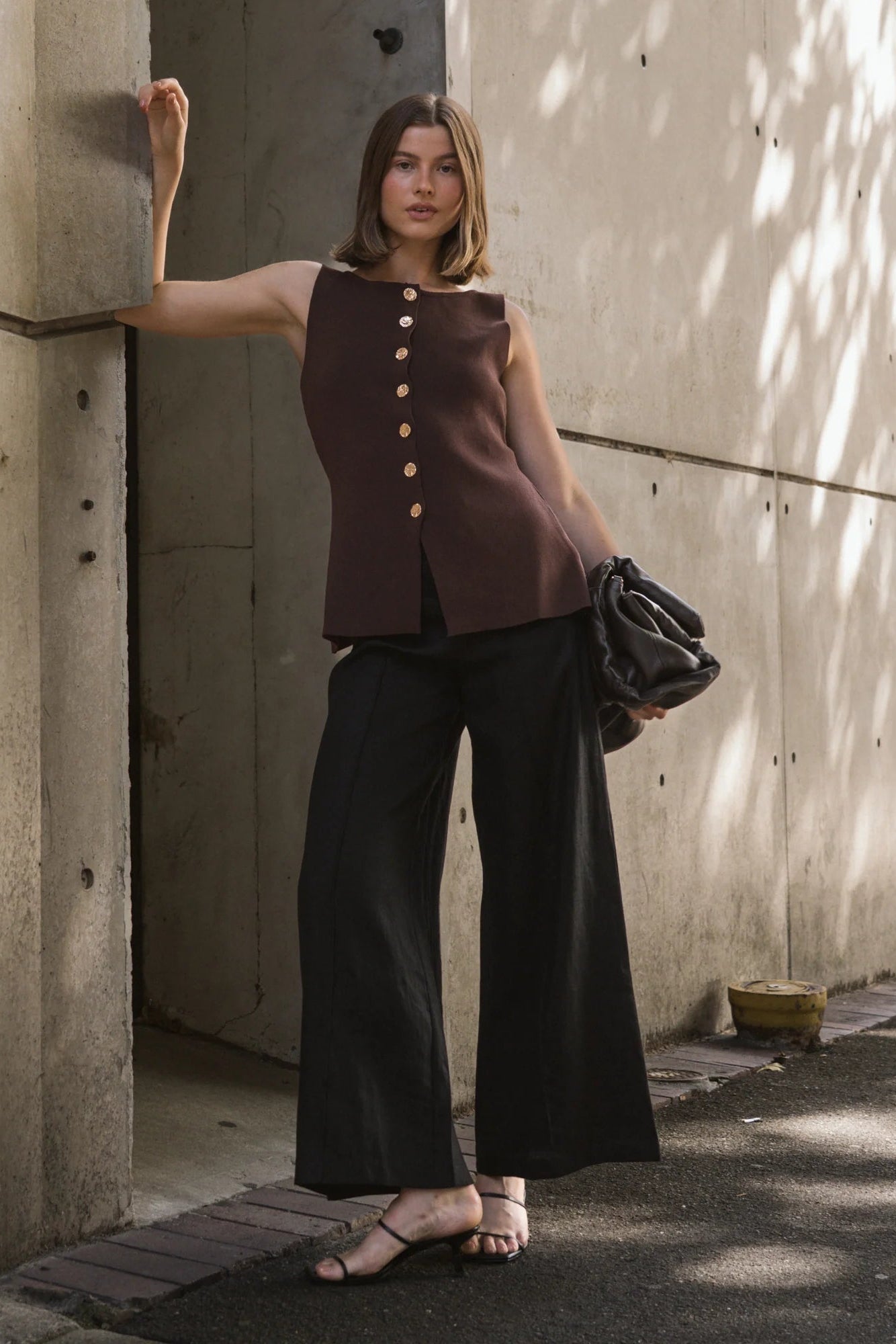 Verano Front Seam Linen Pant