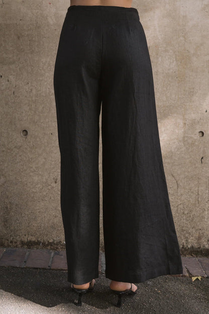 Verano Front Seam Linen Pant