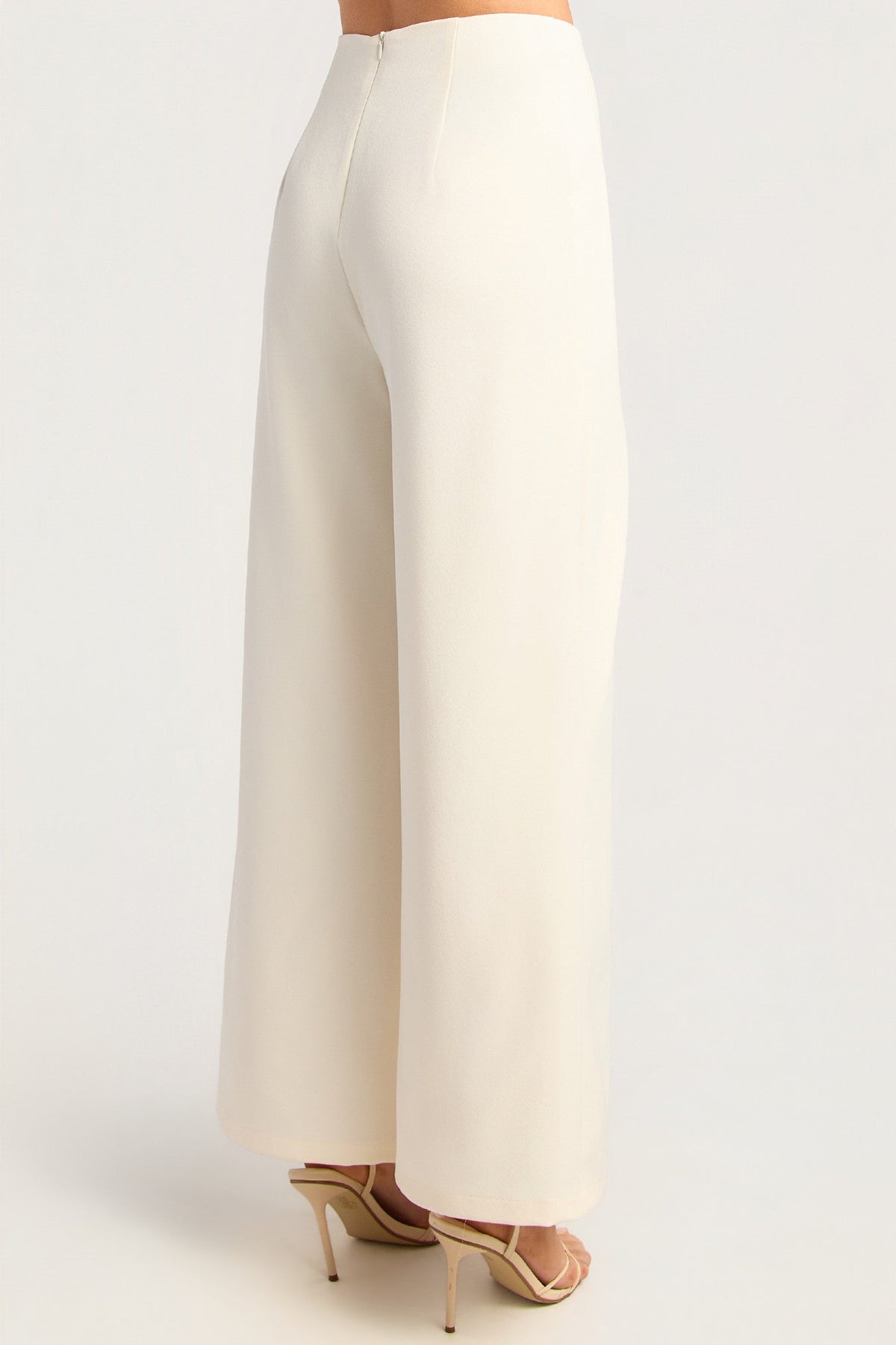 Victoria Wrap Wide Leg Pant - Ivory