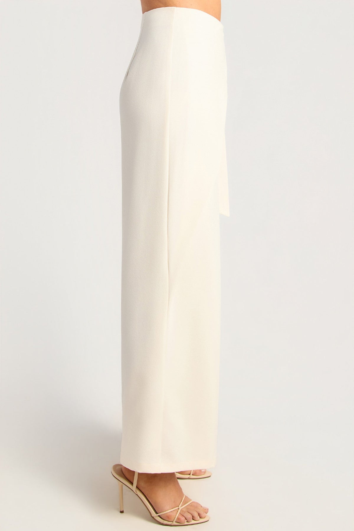Victoria Wrap Wide Leg Pant - Ivory